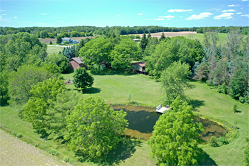 Aerial view of whole property